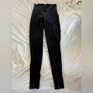 Spanx Black Velvet Leggings Medium